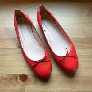 J. Crew Kiki Ballet Flat - Authentic Red